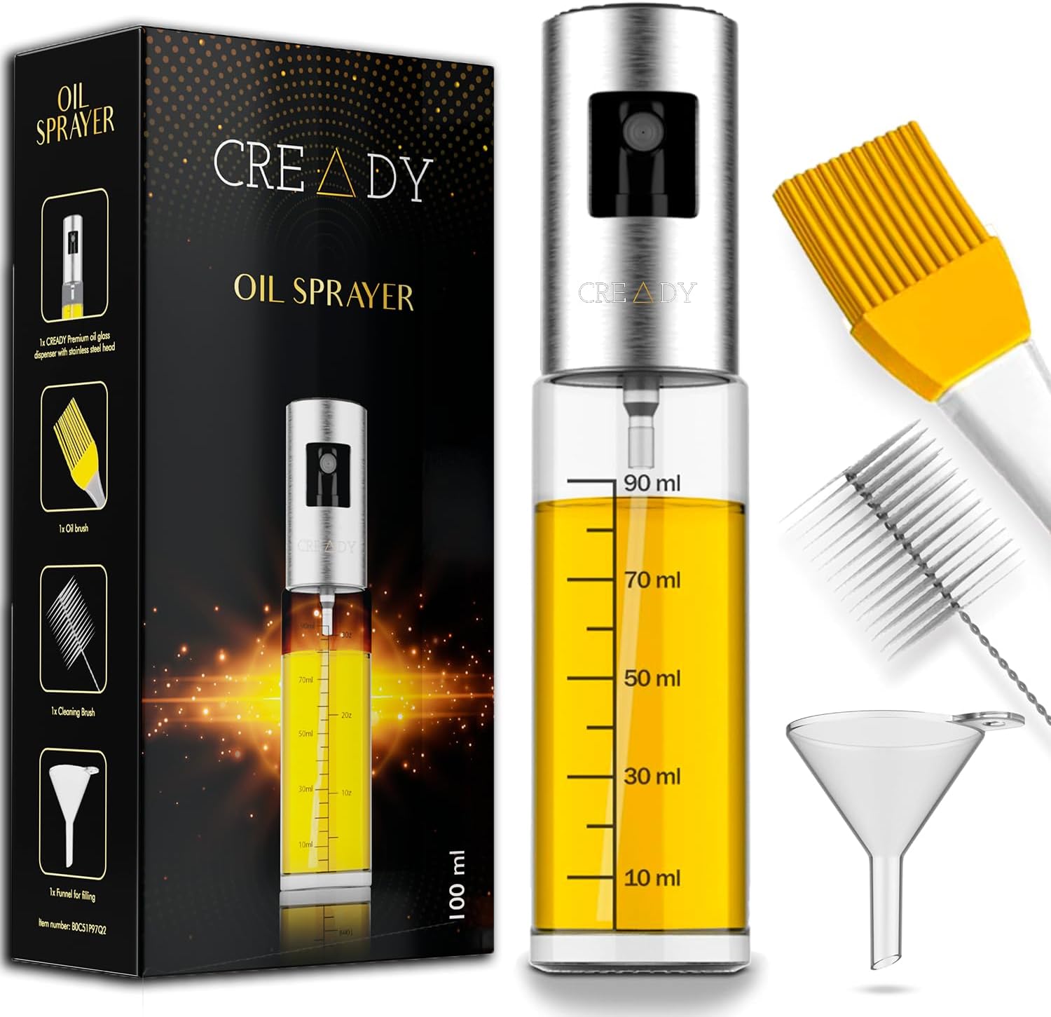 Shiadarix Spray d'huile Renforcé 2 Pièces, 100ml Spray Huile Cuisine Shiadarix Spray d'huile Renforcé 2 Pièces, 100ml Spray Huile Cuisine
