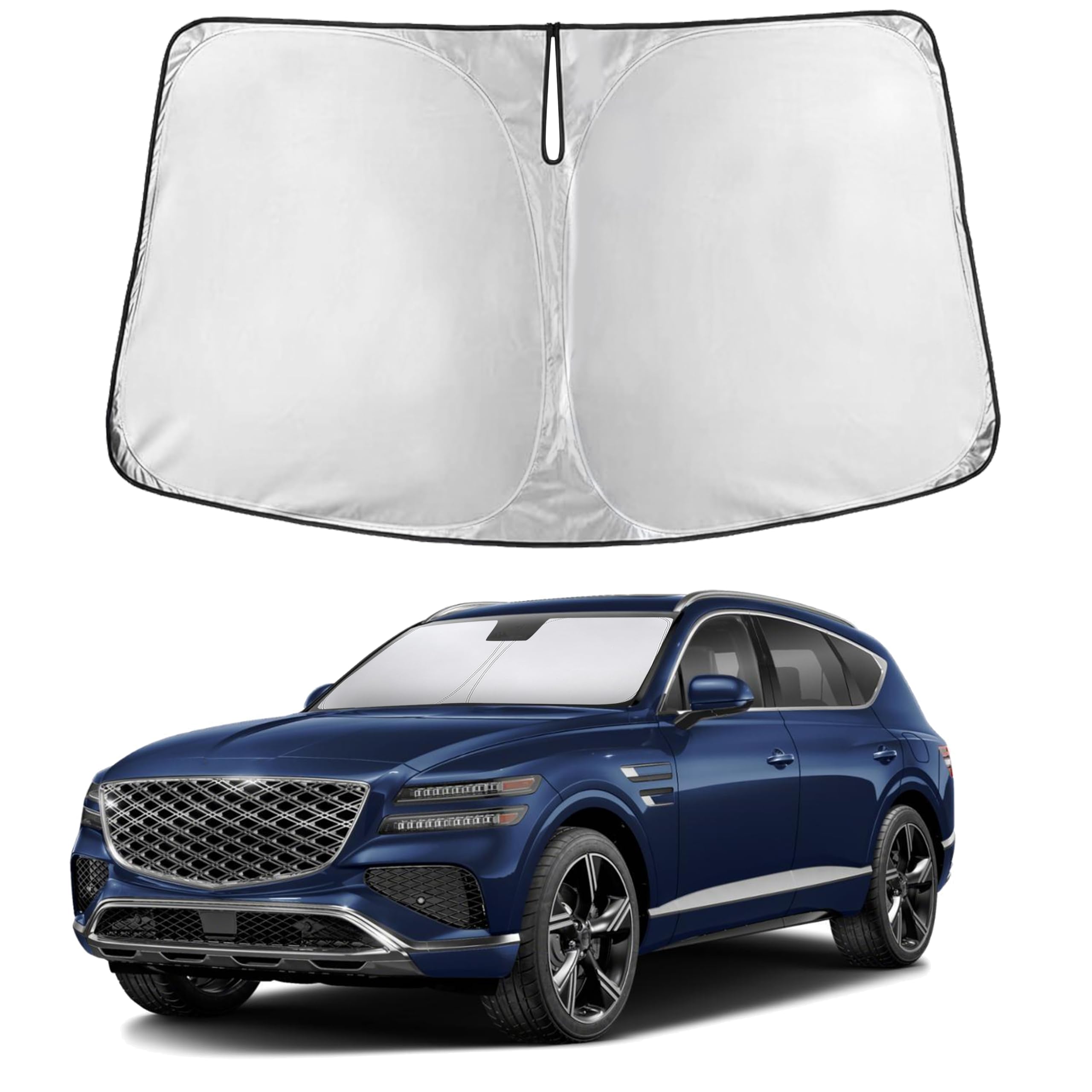 EcoNour Windshield Sun Shade Compatible for Genesis GV80 2021–2024 2025