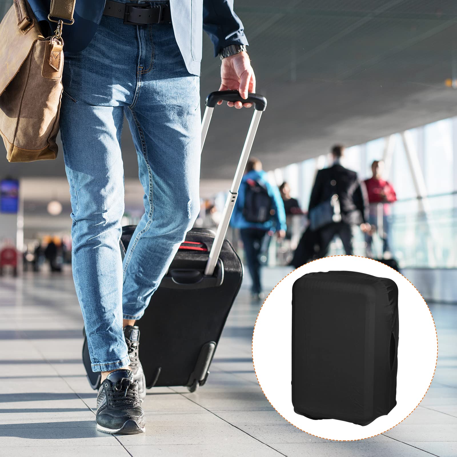 Koffer Cover Protectors, 28 Inch Bagage Cover voor Wielen Koffer Reizen Elastische Spandex Koffer Protector, Zonnebloem, S 19-20 inch