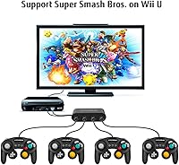 Vista 6 de Switch GameCube - Adaptador de controlador para Nintendo Switch GameCube con botones turbo y de inicio, adaptador de interruptor GameCube