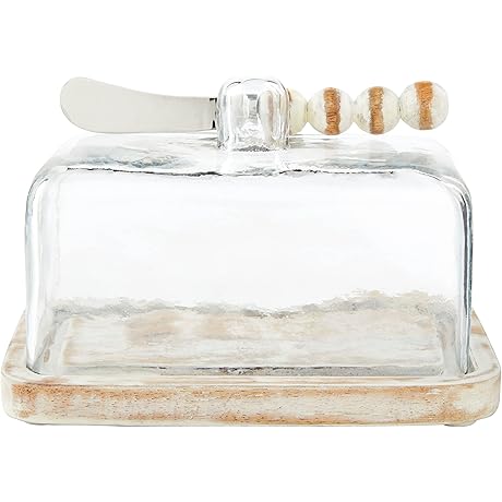 Elegant Glass Beaded Butter Dish: The Perfect Addition to Your Kitchen Essentials