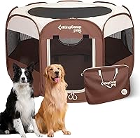 Vista 14 de KingCamp Corralito para perros, carpa portátil plegable para gatos, gatitos, cachorros, jaulas 29"/36"/50 pulgadas, corralito emergente