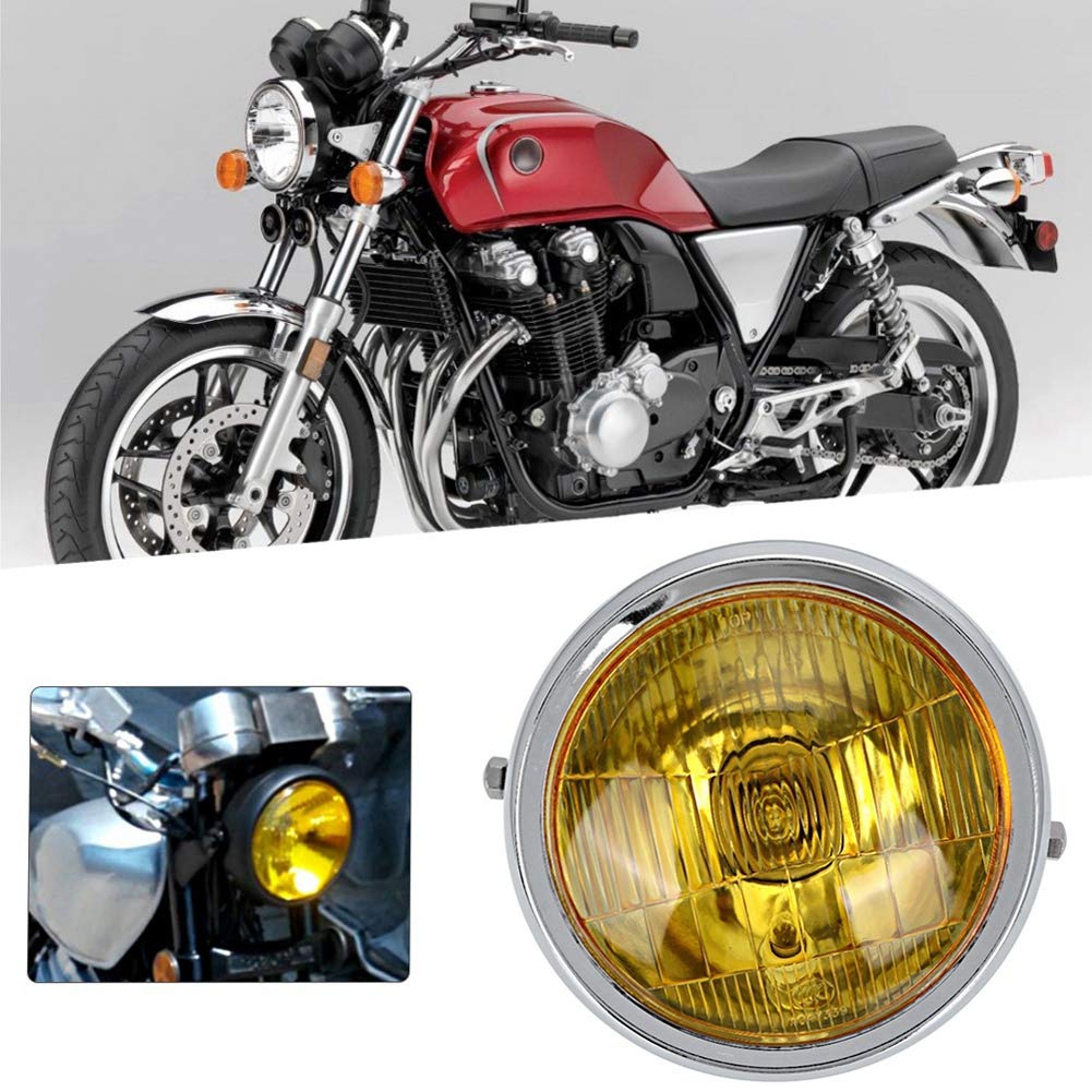 Amazon | Gorgeri ユニバーサルバイクヘッドライト レトロイエロー