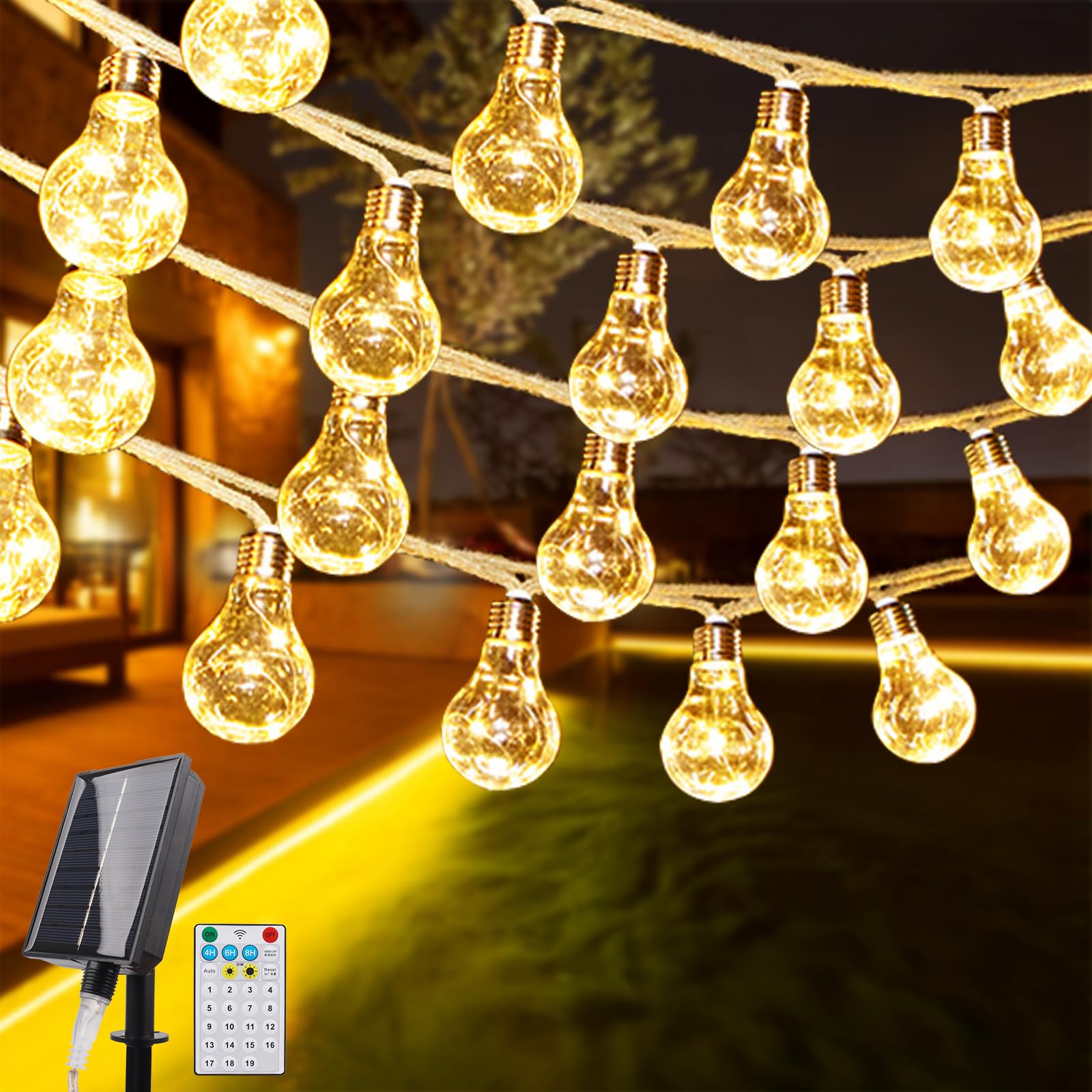 JIMACRO Solar Lights Outdoor Garden