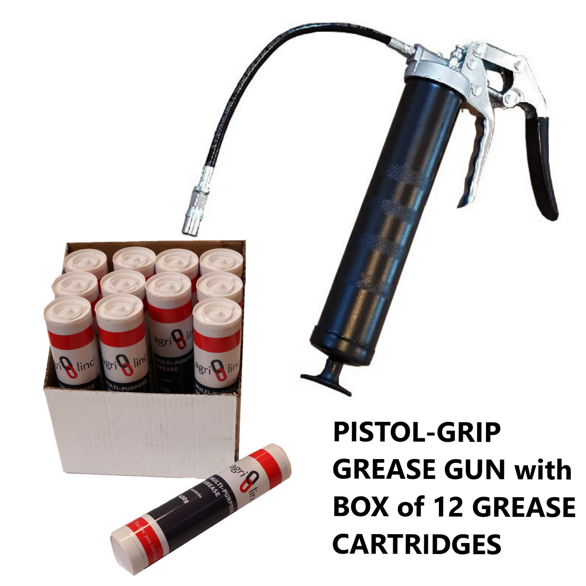 Buy Pistol Grip Grease and Box of 12 Grease Cartridges Bundle Offer, Professional Pistol Grease