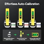 VIVOSUN Digital pH Meter, 0.01pH High Accuracy Pen Type pH Tester for Hydroponics, Household Drinking, Pool and Aquarium, Yellow, UL Certified