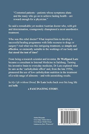 My Life Without Bread: Dr Lutz at 90 Paperback March 20, 2015