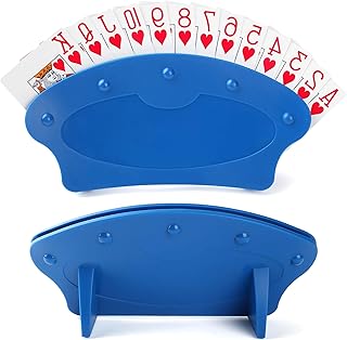 2 Pack Playing Card Holder for Adults Kids, Hands Free Card Holders for Playing Cards, Cards Organizer for Card Game Night...