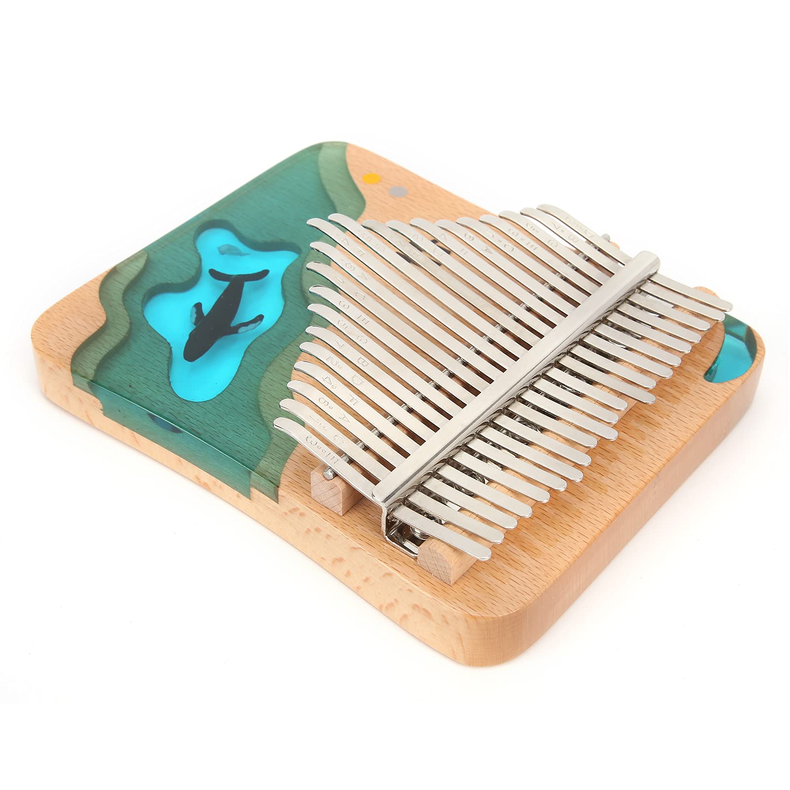 Kalimba de pulgar de 17 teclas, instrumento portátil para dedos, kit con martillo de afinación. Regalo ideal.
