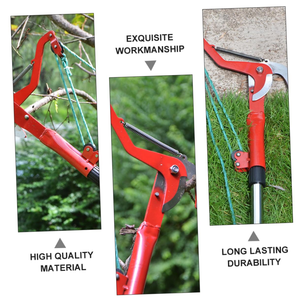 INOOMP Tijeras de Rama Alta para Cosechar Frutas Tijeras de Podar sin Pértiga para Árboles Frutales Ahorran Mano de Obra Herramienta de Jardinería para Podar y Recortar