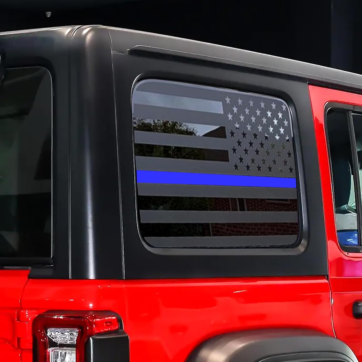 Rear Window Decals for Jeep Wrangler JL JLU 2018-2024(4-Door),Blue