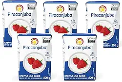 kit 5 Piracanjuba Creme de Leite, 200g,
