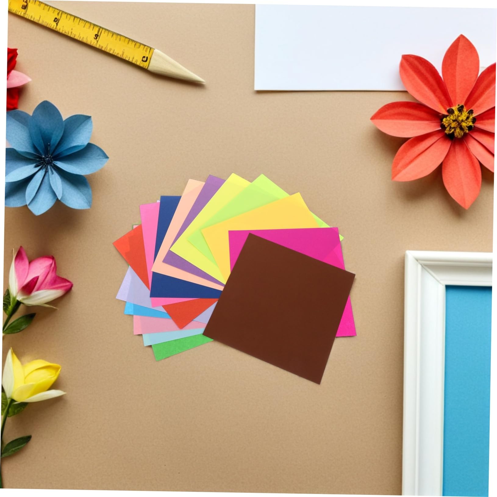 Carta Origami per Bambini 15cm Quadrata 600 Fogli Colorata