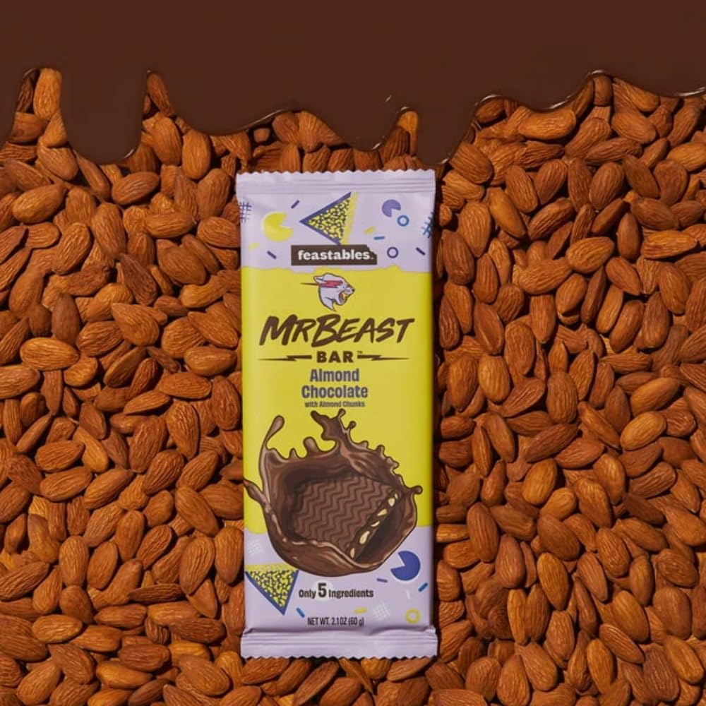 Feastables MrBeast Almond Chocolate Bar, 10 Count Liberia | Ubuy