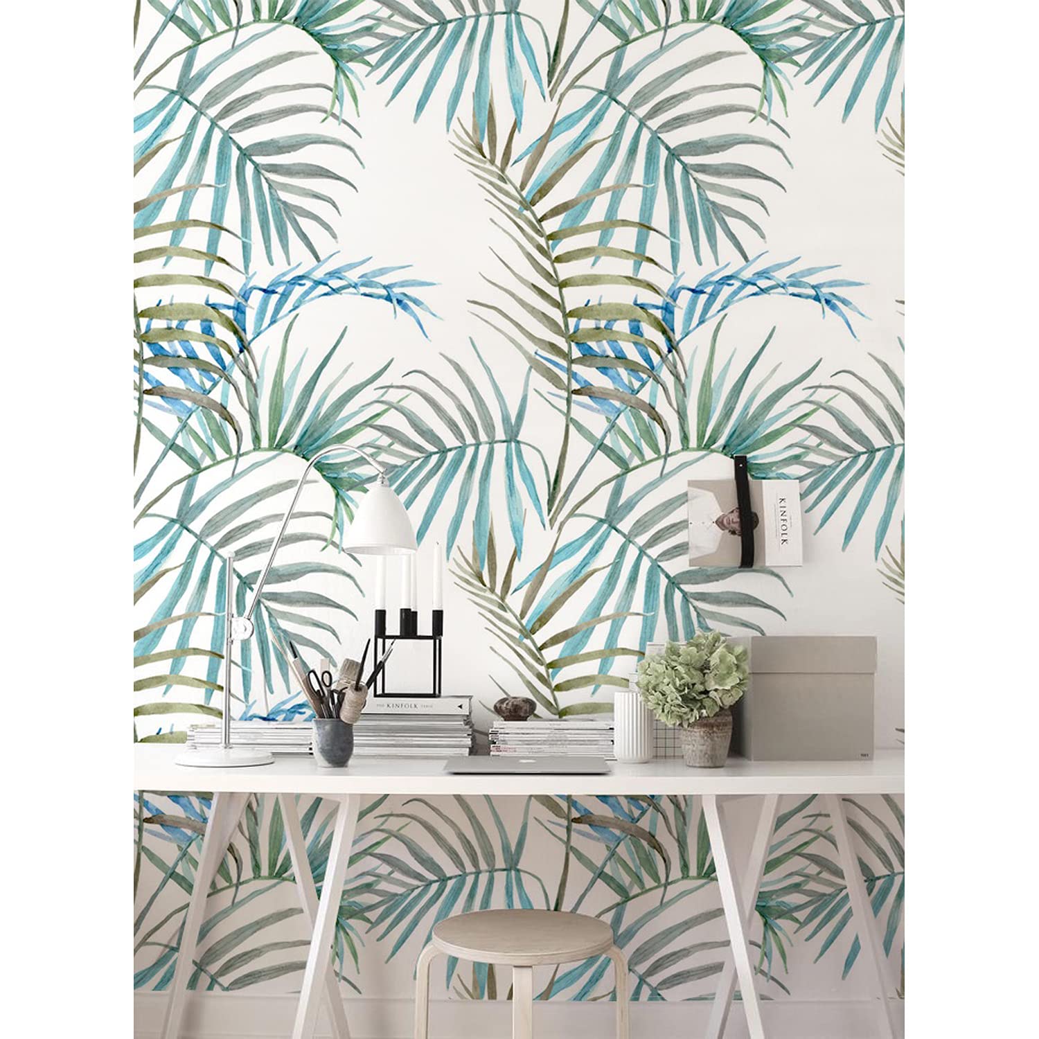Fotomurale Autoadhesivo Magic-Stick Impermeable 152x104 cm Vinilo Pared Hojas Delicadas