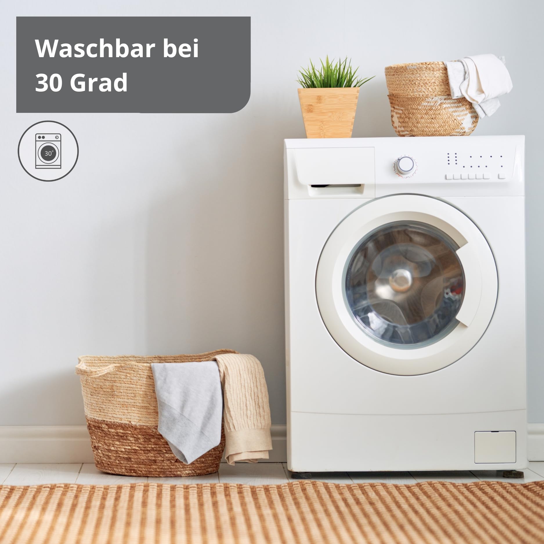liebling Badematte, Badezimmerteppich rutschfest, Badteppich, Badvorleger, Duschvorleger, Badezimmermatte 70 x 120 cm, WC Deko, waschbar, Cyclam Pink, Serie Chile