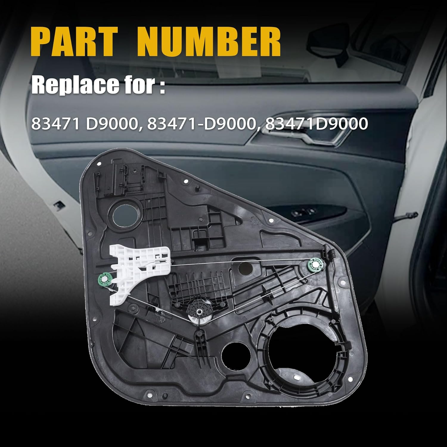 GXARTS Rear Left Side Power Window Regulator Panel 83471D9000 Compatible with Kia Sportage Sport 2017 2018 2019 2020 2.0L 2.4L