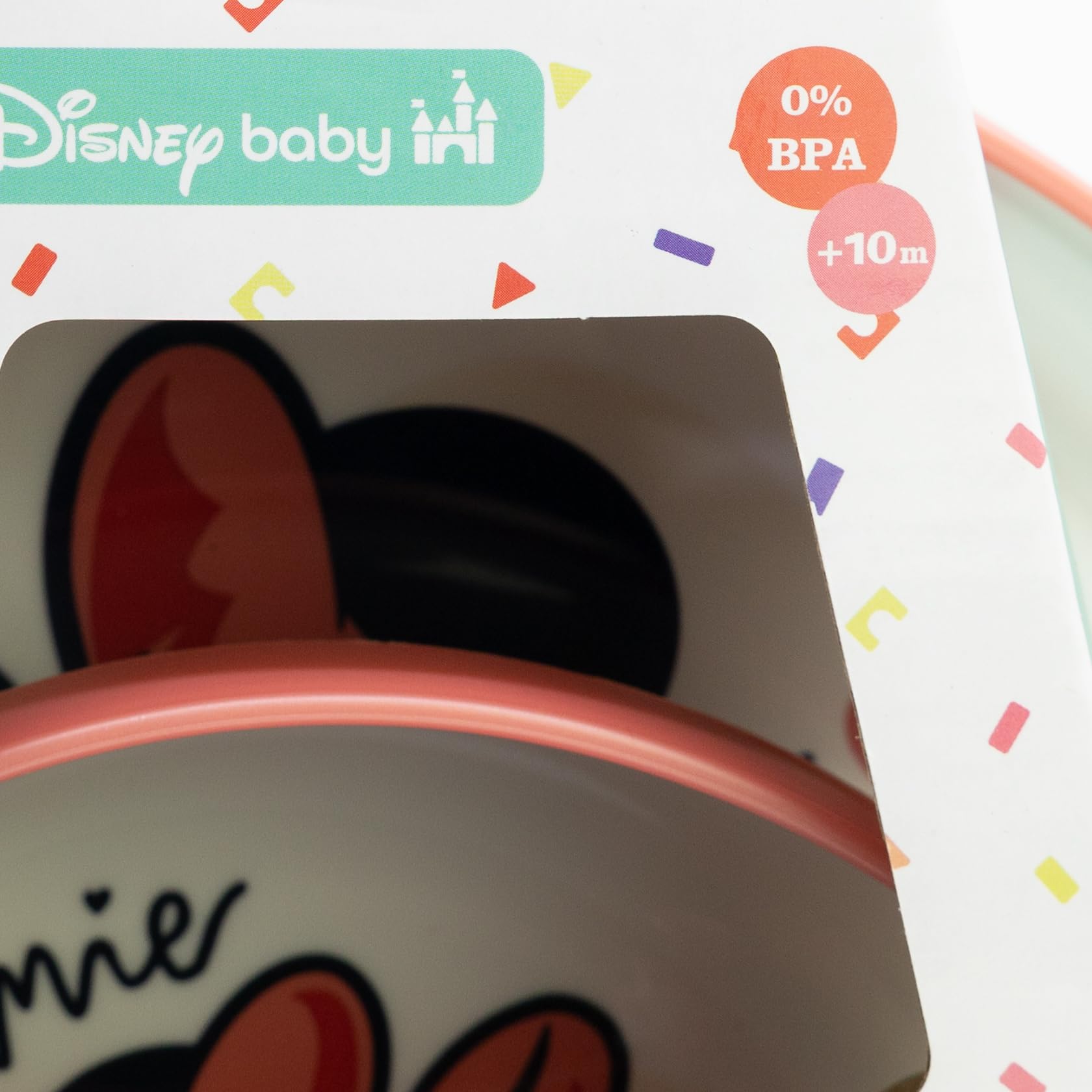 Stor SET 3 PCS VAJILLA PREMIUM BICOLOR ANTIDESLIZANTE MINNIE MOUSE HEART FULL