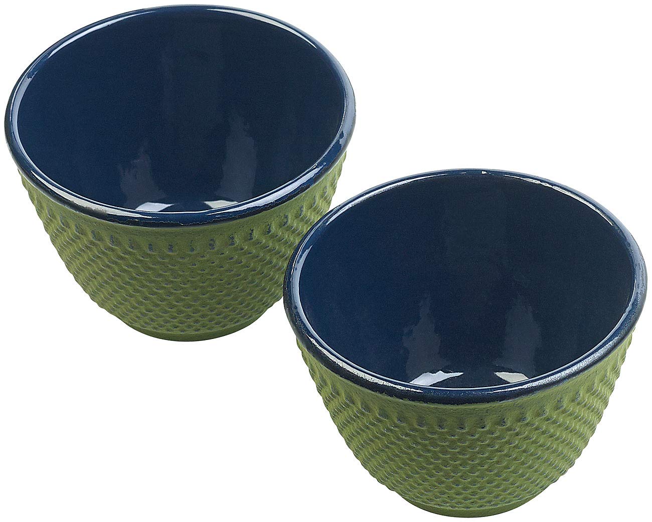Rosenstein & Söhne Set De 4 Tasses à Thé Style Arare Japonais En Fonte - Vert