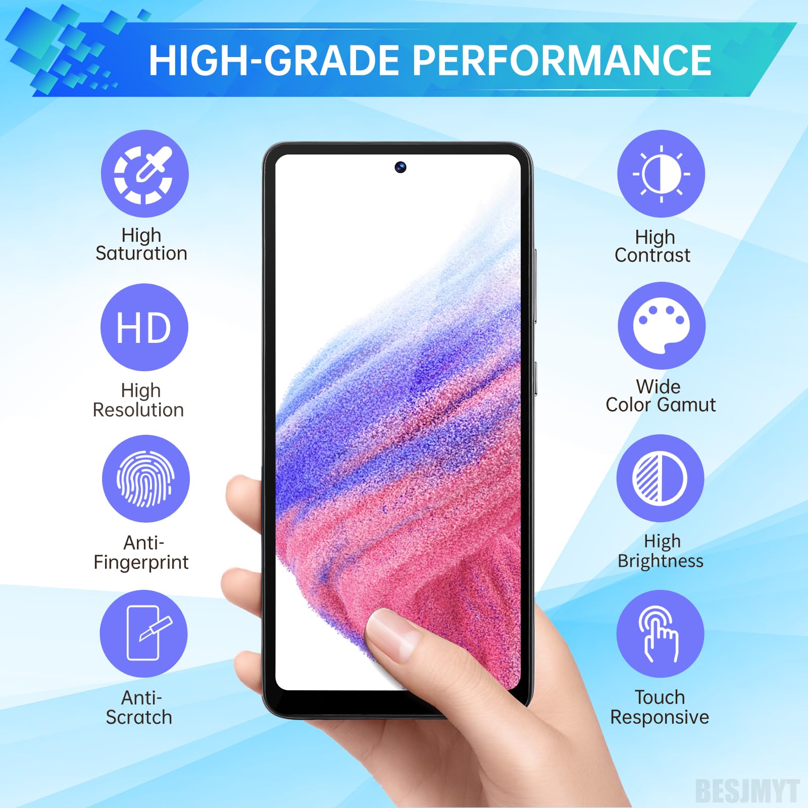 Amazon.com: BESJMYT for Samsung Galaxy A53 A53 5G AMOLED Screen