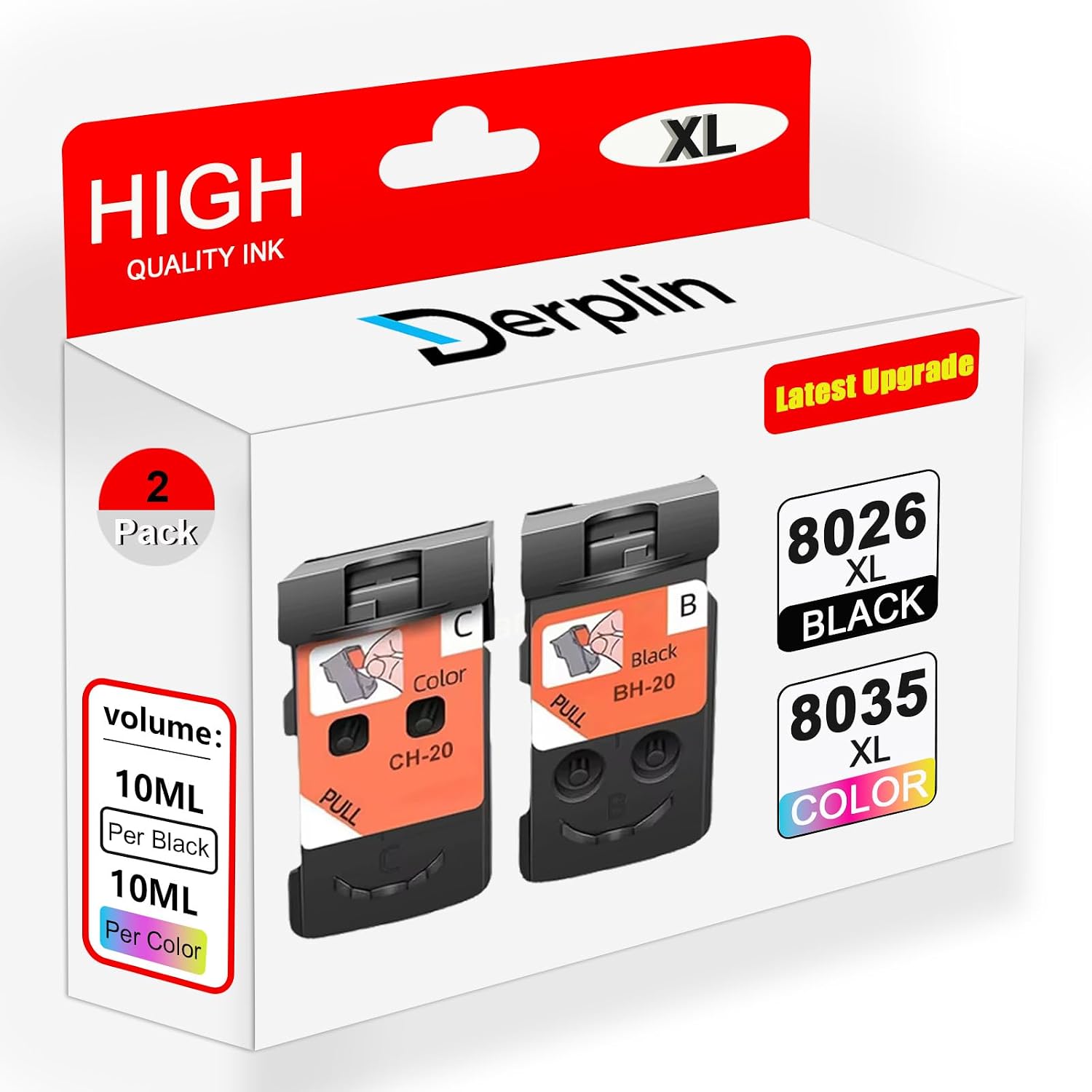 BH-20 CH-20 Print Head Use for PIXMA G1220 G1230 G2260 G2270 G3260 G3262 G3270 G3272 G3290 G4270 G4280 G5020 G6020 and G7020 MegaTank Printers (PG-8035XL CL-8026XL Combo Pack)