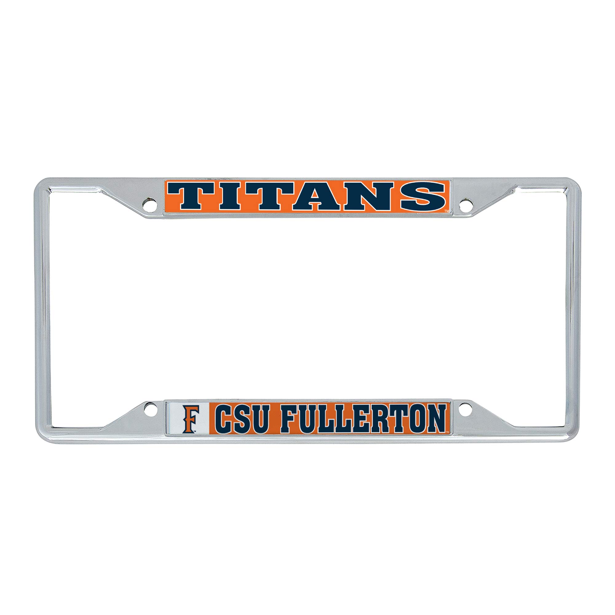 Desert Cactus Cal State Fullerton Metal License Plate Frame for Front Back of Car Officially Licensed (Mascot)