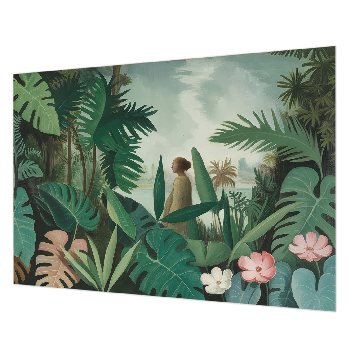 Papier peint intissé jungle exotique 312x219 cm pour salon et chambre