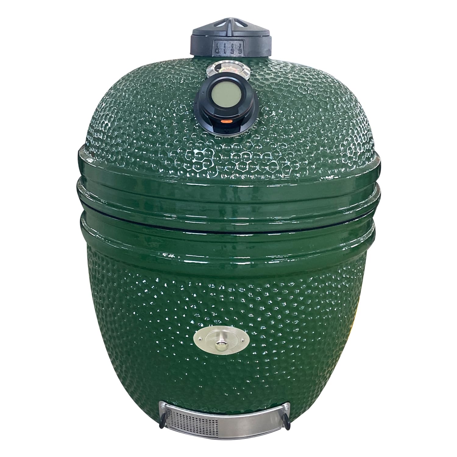 YNNI KAMADO TQTT18BU duży zestaw kamado, grill 45 cm, niebieski podwójny termometr z podajnikiem chipów, dziel i podbijaj, pokrywa, cyfrowy termometr, ceramika, jajko, palacz, TQTT18BU