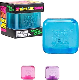 Schylling NeeDoh Nice Ice Baby - Juguete sensorial para apretar, súper sólido, 1.25 pulgadas de ancho, el color puede variar (paquete de 1)
