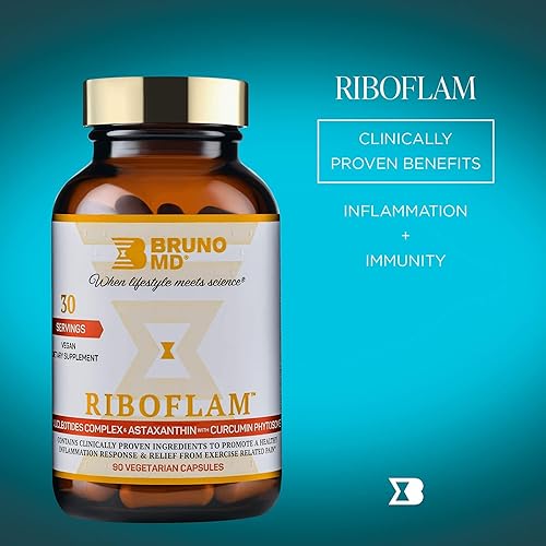 Miniatura 8 de Riboflam, ingredientes clínicamente probados para reforzar el sistema inmunológico, respuesta inflamatoria saludable, fitosoma de curcumina,