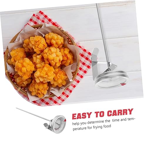 Miniatura 7 de Termómetro de acero inoxidable para cocinar con esfera de 8.49 pulgadas con lectura instantánea para pavo y carne a la parrilla, medición precisa de