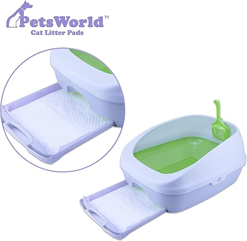 Miniatura 5 de PETSWORLD Recambios de almohadillas para gatos Tidy Cats Breeze Litter System 50 almohadillas para caja de arena para gatos, 16.9 x 11.4 pulgadas