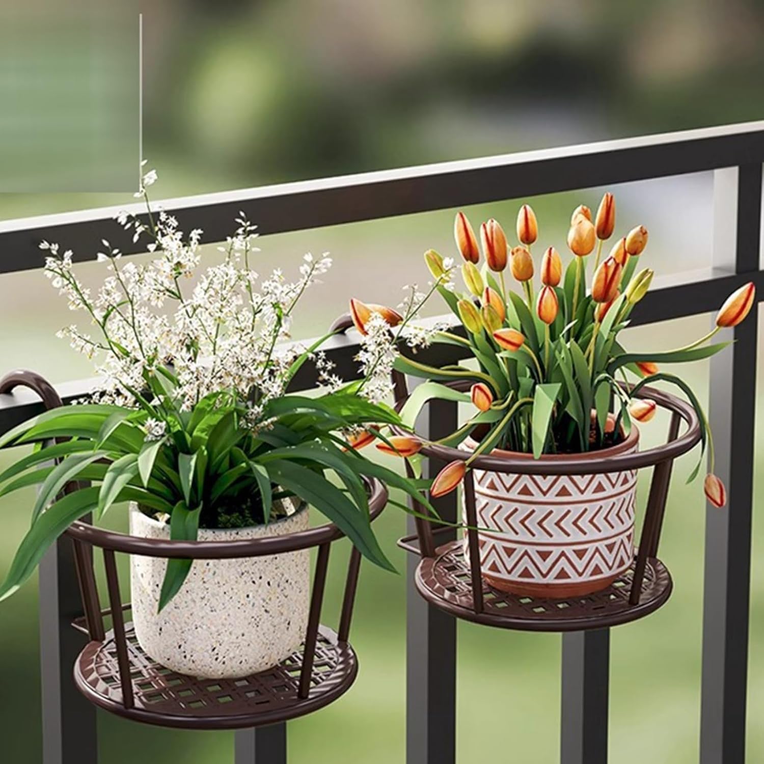 Amazon | ガーデンラック フラワースタンド 植木鉢 吊り下げ式 掛ける