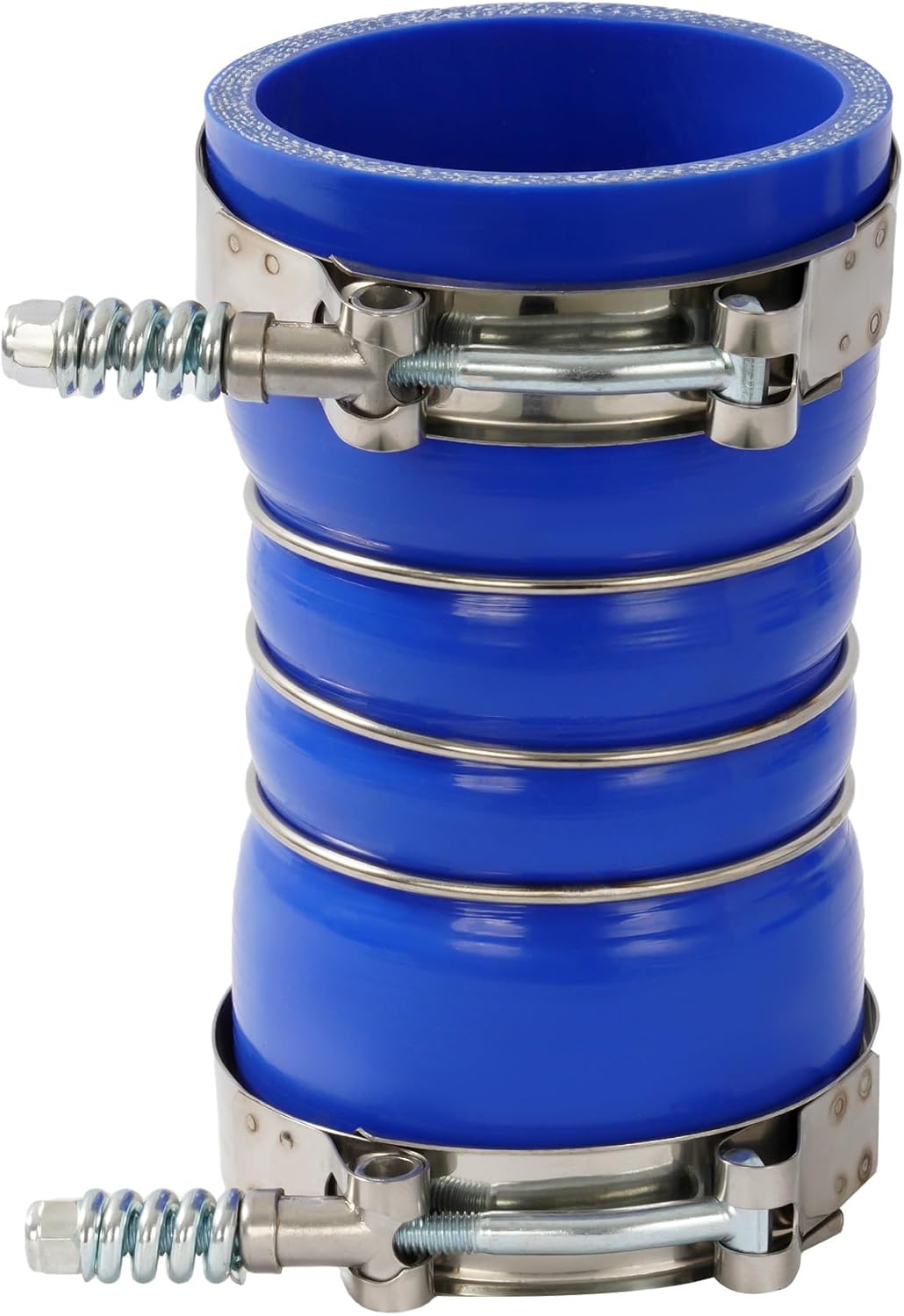 Turbo Intercooler Pipe Boots Kit with T-Bolt Clamps Intercooler Hose Compatible with 2003-2007 Ford F250 F350 F450 F550 6.0L Powerstroke Diesel (Blue)