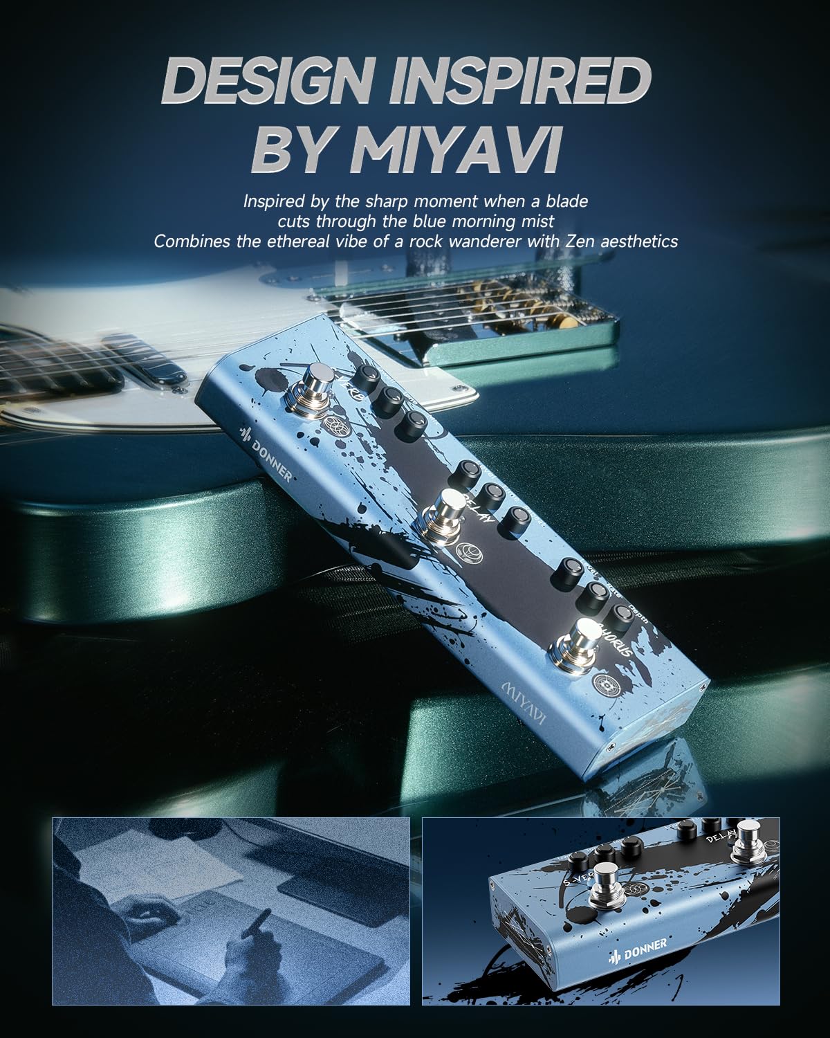 Donner X MIYAVI Multi-Effect Pedal Double Swords-Dimension Weaver