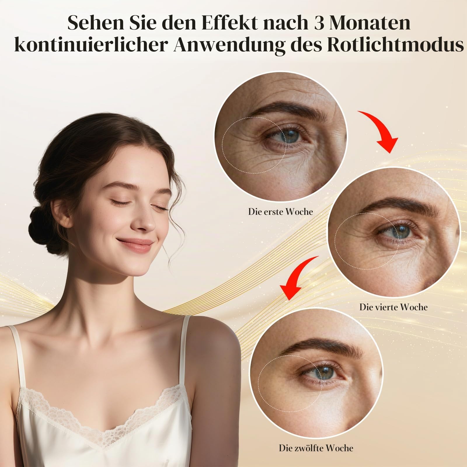Kabellose LED Maske Gesicht Set, Silikon Rotlicht Maske Gesicht mit 2 Modi, 660nm Rotlicht, 850nm Infrarot, 415nm Blaulicht, 10/15Min Timer, Gesichts&Halsmaske, Red Light Mask Geschenke für Frauen