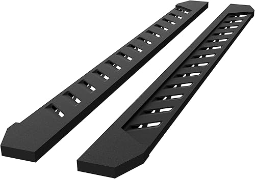 Ziruiautopart Compatible con Dodge Ram 1500 2019-2022 New Body Crew Cab 7 pulgadas textura negro resistente Nerf Bar estribo lateral no es