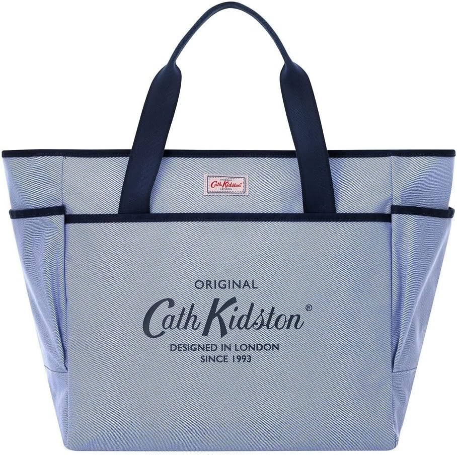 Amazon Cath Kidston [キャスキッドソン] 大きなロゴ ストライプ トリッパー ポケットがいっぱい キャンバス オーバー