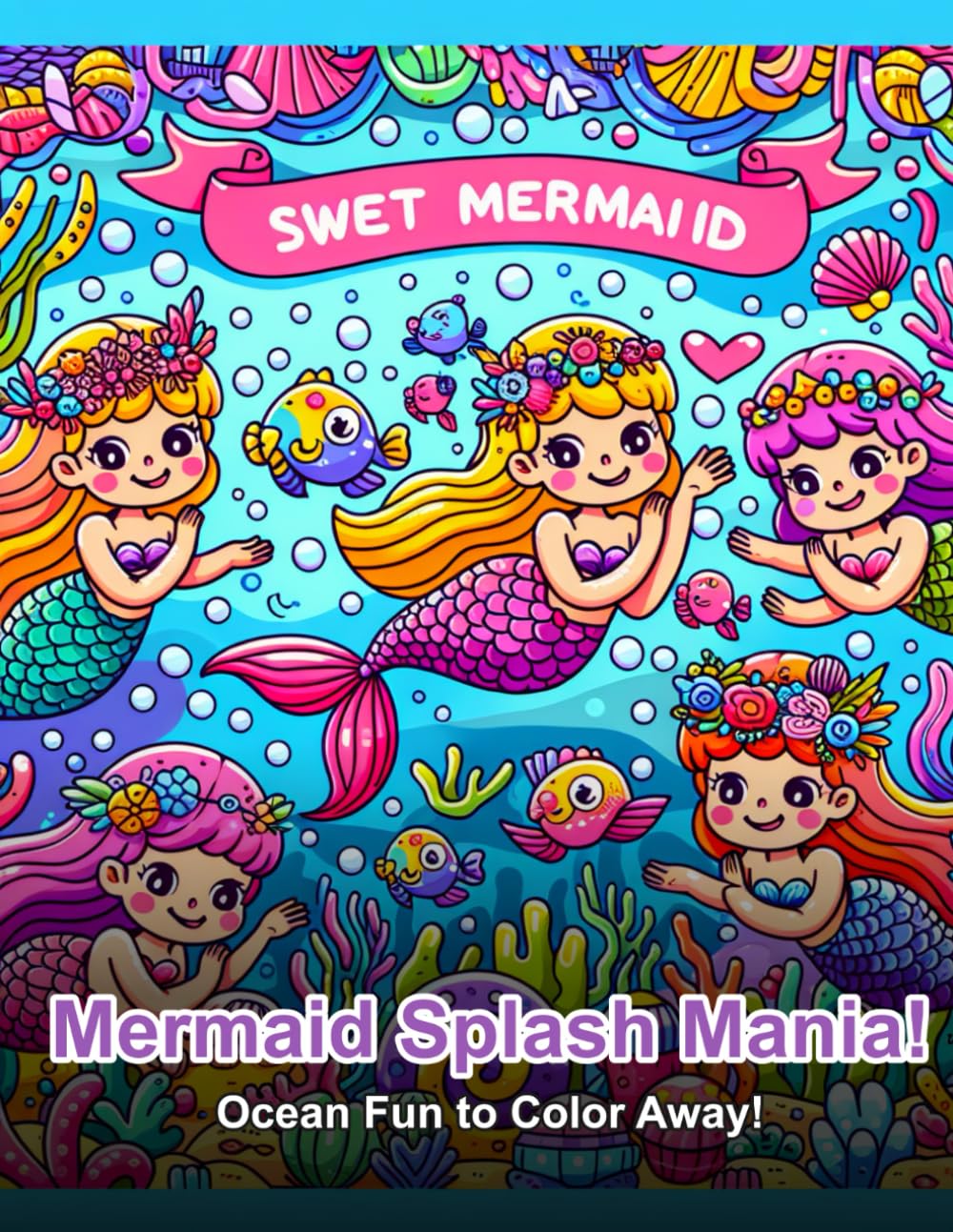 Mermaid Splash Mania!: Ocean Fun to Color Away!