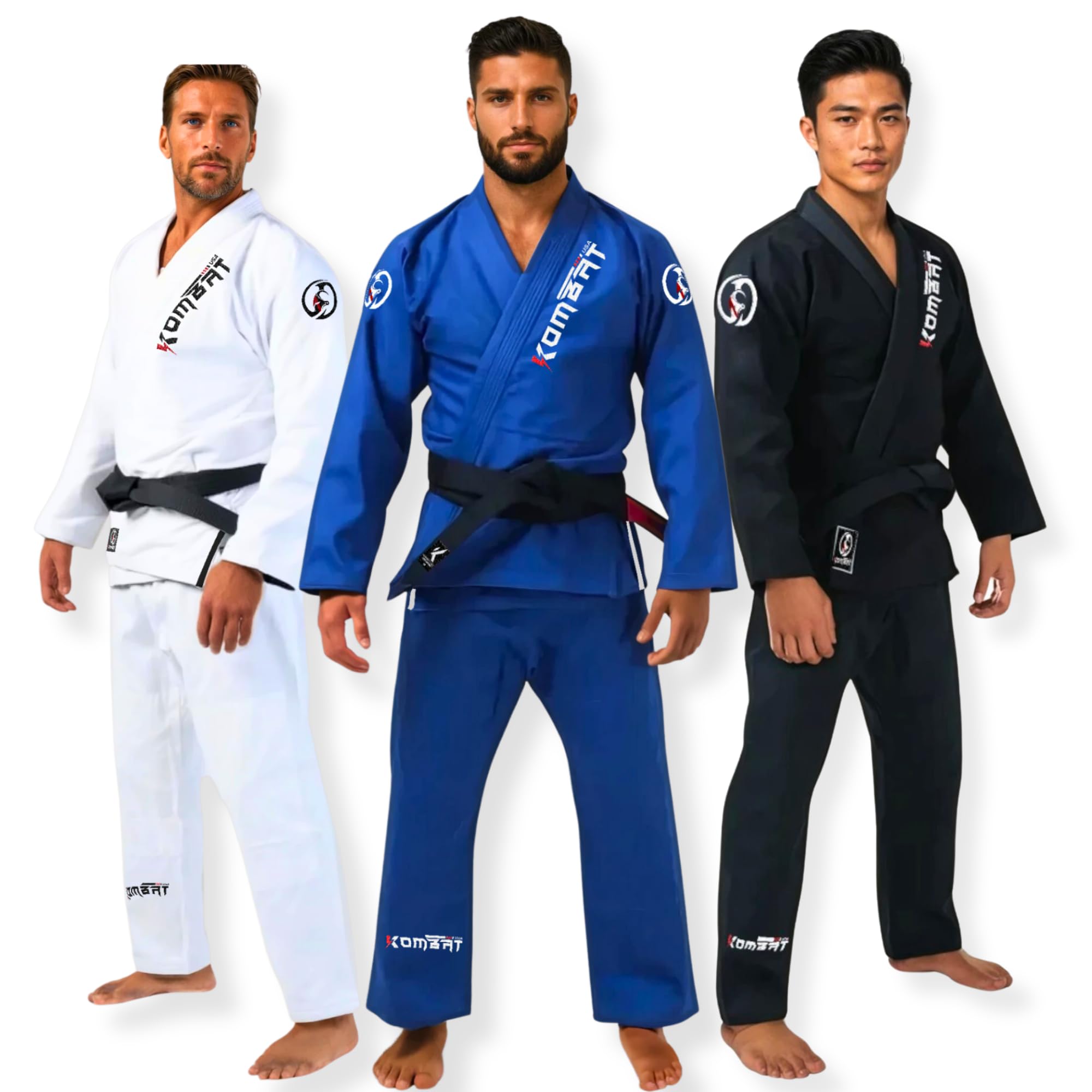 KOMBAT USAFEARLESS COMP PRO GI - Premium Competition GI | Strong Pearl Weave | Brazilian Jiu-Jitsu (BJJ) | Mix Martial Arts