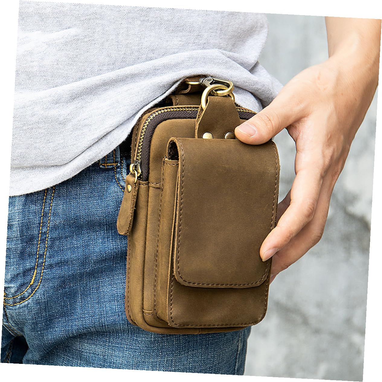 Veemoon Pochette Étanche pour Téléphone Portable Ceinture Compacte et Légère pour Randonnée Camping Activités Plein Air
