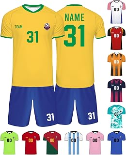 Custom Soccer Jersey Personalized Team Name Number Sports Shirt Customize Futbol Logo Jerseys for Kids Men Boys Youth