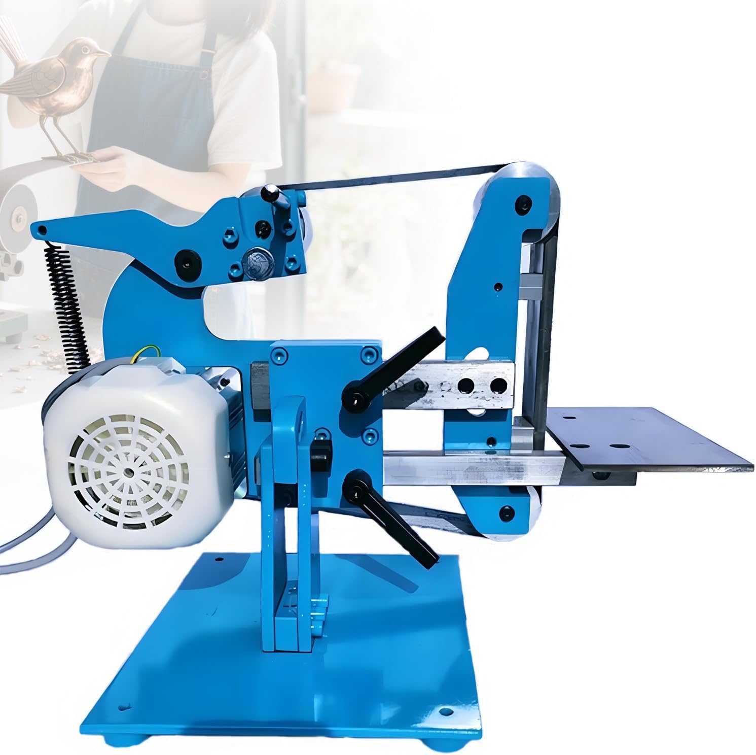 All-Steel Belt Sander 1100w,Electric Belt Sander,915x50mm Multi-function Grinder – Adjustable Speed,Stable Performance for Precision Work,750W