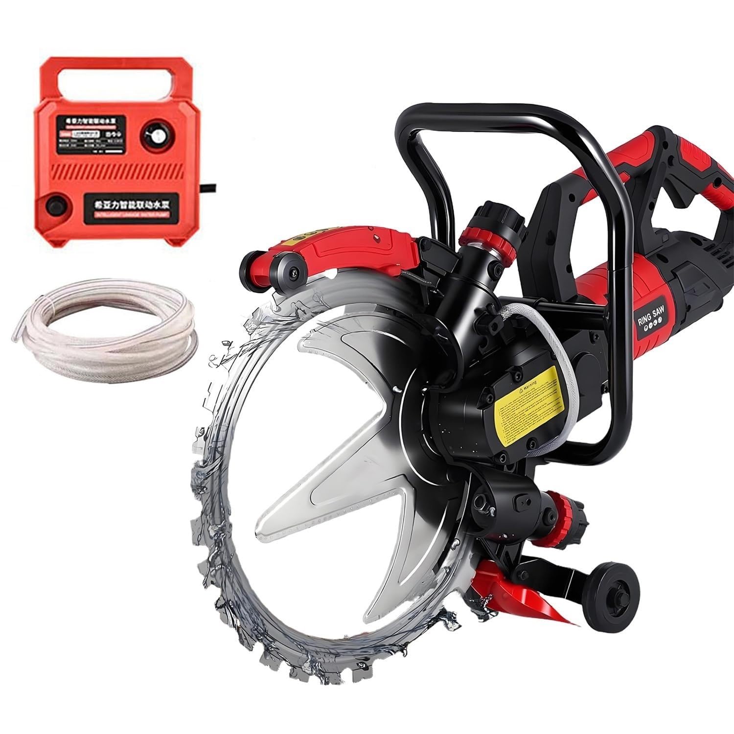 Concrete Saw, 16 inch Electric Wall Chaser Cutting Machine, 3000 RPM Concrete Cutter with Water Pump
