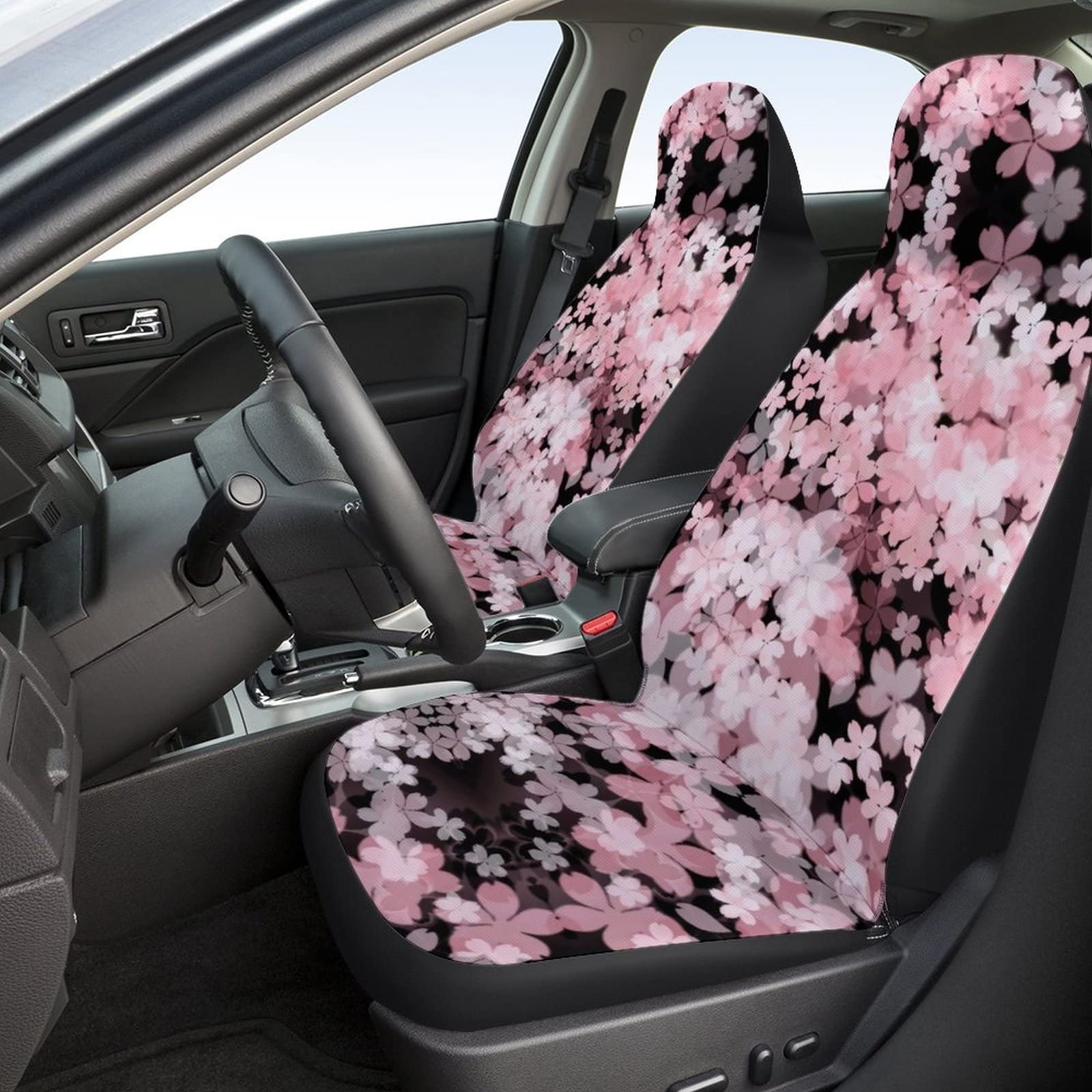 Amazon.co.jp: 車用 カーシートカバー さくら 桜柄 総柄 マキシ