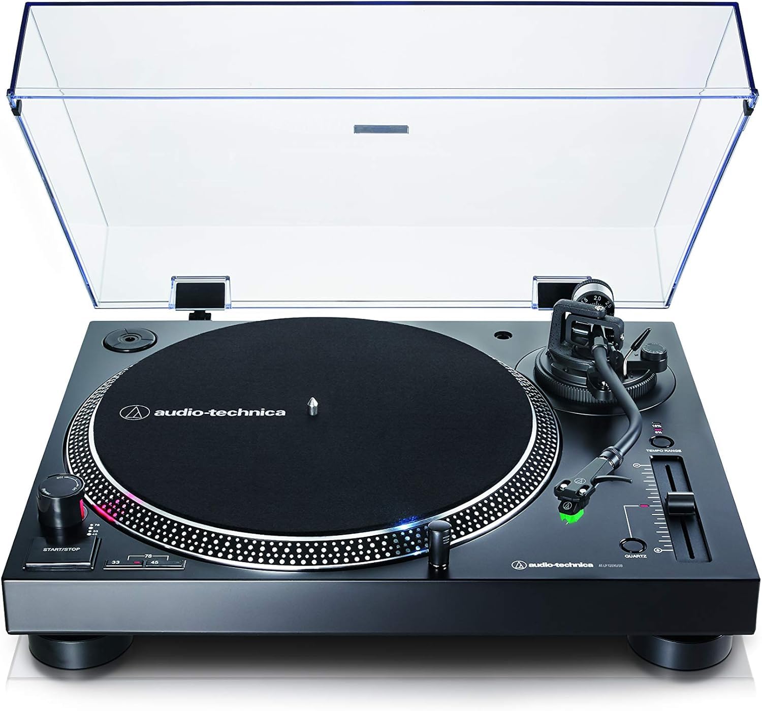 Audio-Technica LP120XUSBBK Platine Vinyle à Entraînement Direct (Analogue & Usb) Noir