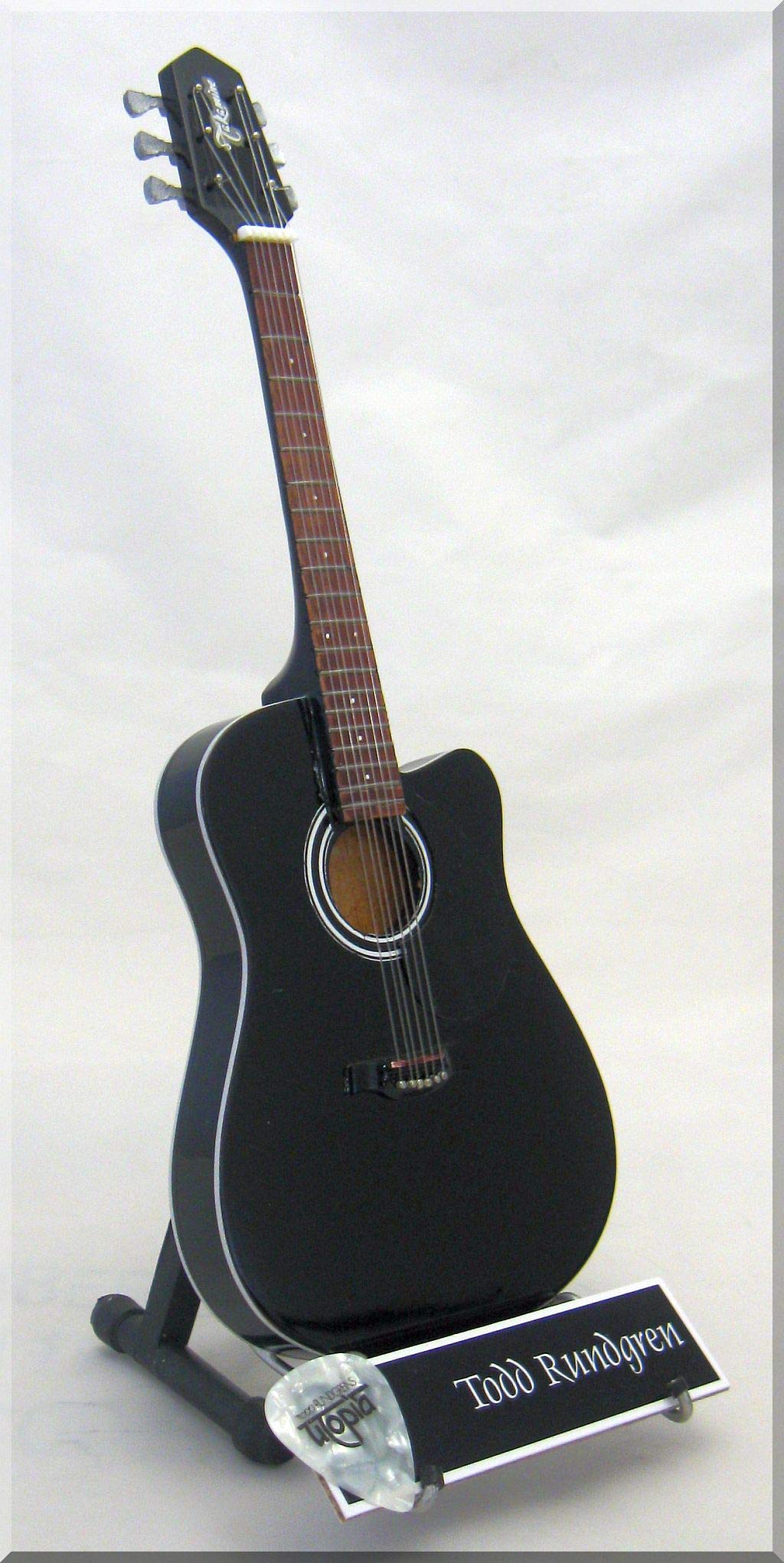 TODD RUNDGREN Miniature Guitar UTOPIA Takamine w/Guitar Pick