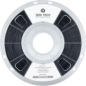 R QIDI TECHNOLOGY Odorless ABS Filament 1.75mm, 3D Printer Filament, 1 KG Spool 2.2lbs, 3D Printing Filament Fit Most FDM 3D Printers, Black