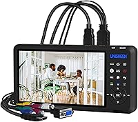 UNISHEEN UR500A 1080P 60FPS Video Recorder with 7" Screen - Capture HDMI/DVI/VGA/CVBS from VHS DVD Camcorders, No PC Needed