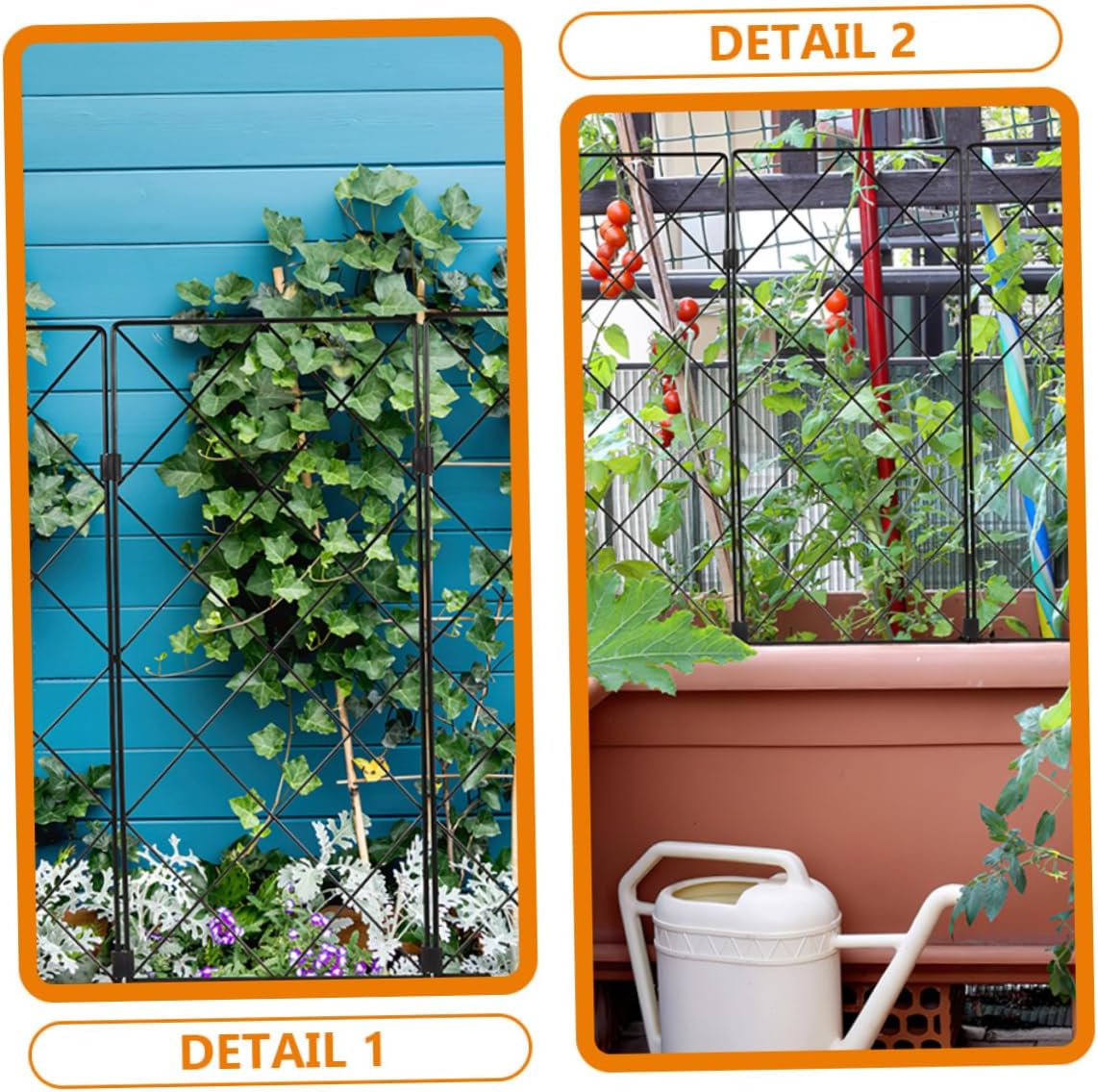 2pcs Plant Climbing Frame Garden Trellis for Support of Climbing Plants Sturdy Structure for Tomatoes Peas and Vines